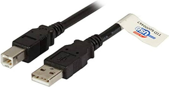 EFB USB 2.0 Kabel USB-A-Stecker - USB-B-Stecker Schwarz 0.5m K5256SW.0,5