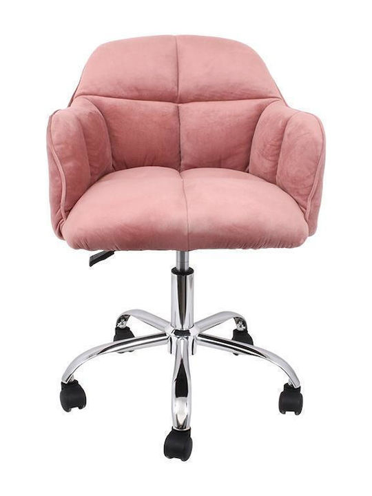 Stuhl Büro mit Armen 1819 Pink Fylliana