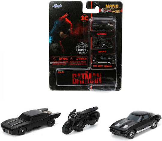 Jada Set 3 vehicule Nano Batman 4cm