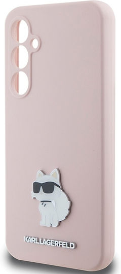 Karl Lagerfeld Choupette Back Cover Σιλικόνης Ροζ (Galaxy S23 FE)