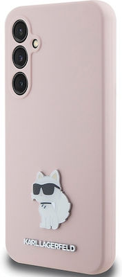 Karl Lagerfeld Choupette Umschlag Rückseite Silikon Rosa (Galaxy S23 FE)