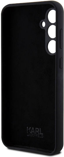 Karl Lagerfeld Ikonik Задна корица Силикон Черен (Galaxy S23 FE)