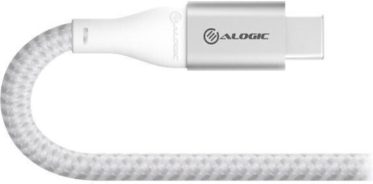 Alogic Cablu USB 2.0 USB-C Masculin - USB-A Argintiu 0.3m ULCA2030-SLV