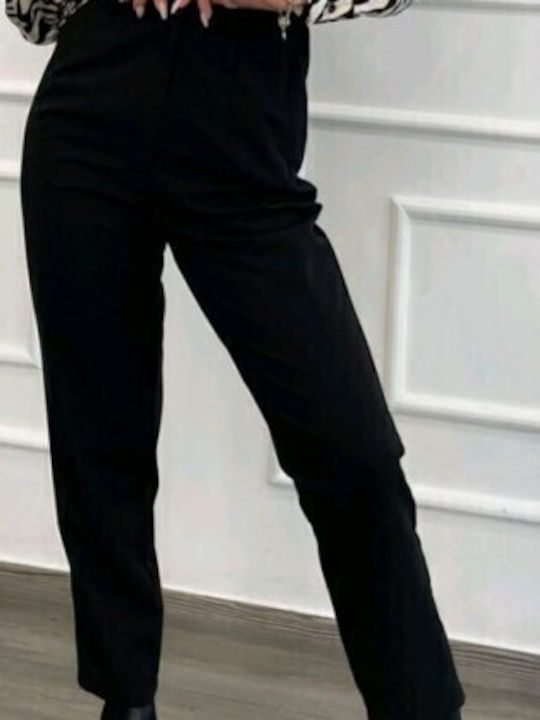 Women's Fabric Trousers Black