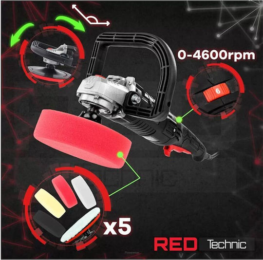 Red Technic RTPS0088 Rotativ Lustruitor 2400W cu Control al Vitezei