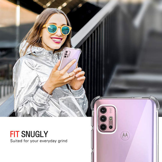 Techsuit Shockproof Clear Задна корица Силикон Прозрачен (Moto G10Nokia G20)