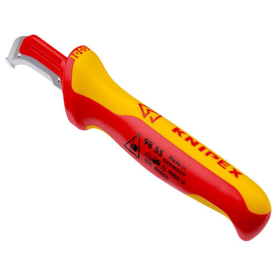 Knipex Coaxial Cable Stripper Sharpener with 180mm Length Blister