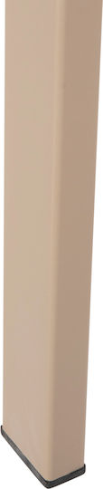 Outdoor Aluminum Outdoor Chair Champagne 55x52x86cm