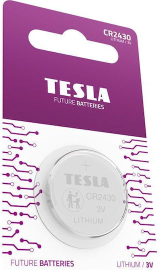 Tesla Batteries Batterie Lithium für Uhren CR2430 3V 1Stück