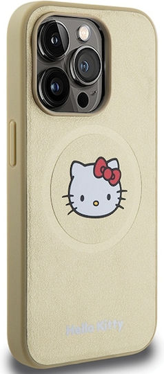 Hello Kitty Задна корица Пластмаса Златист (iPhone 15 Pro Max)