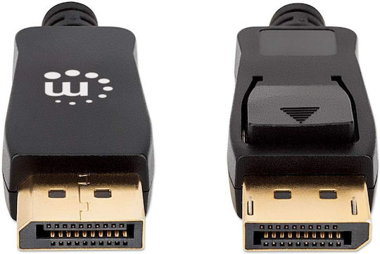 Manhattan Cable DisplayPort male - DisplayPort male 2m Μαύρο (353618)