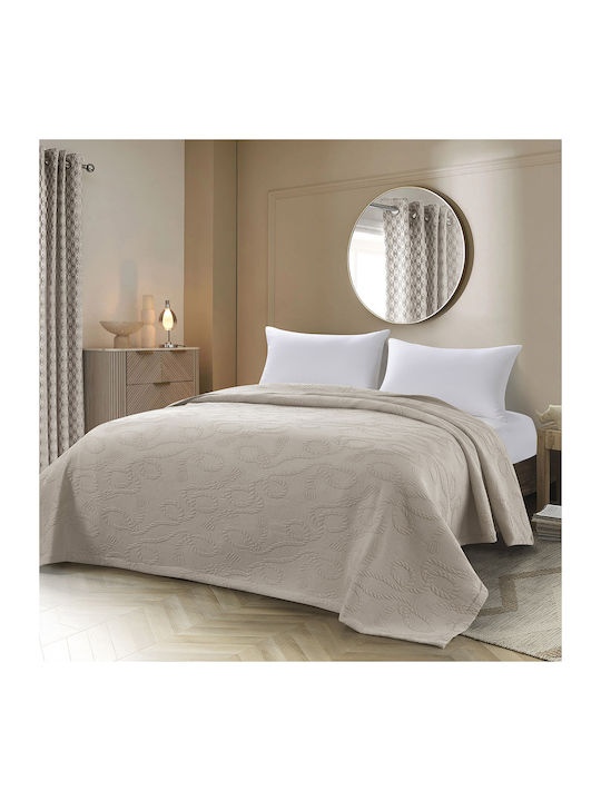 Beauty Home Pique Double Blanket 230x270cm Sand 11176YD-SAND