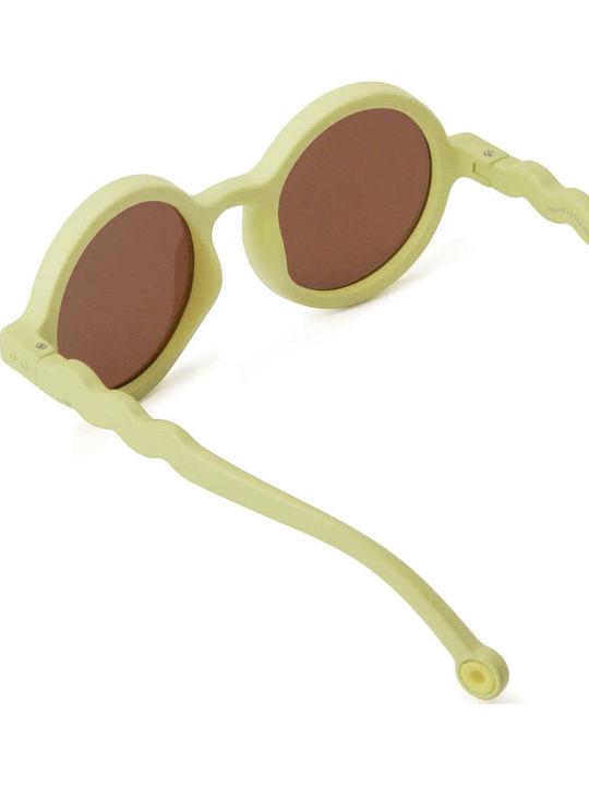 Olivio & Co Στρογγυλά Παιδικά Γυαλιά Ηλίου με Polarized Φακό Κίτρινα