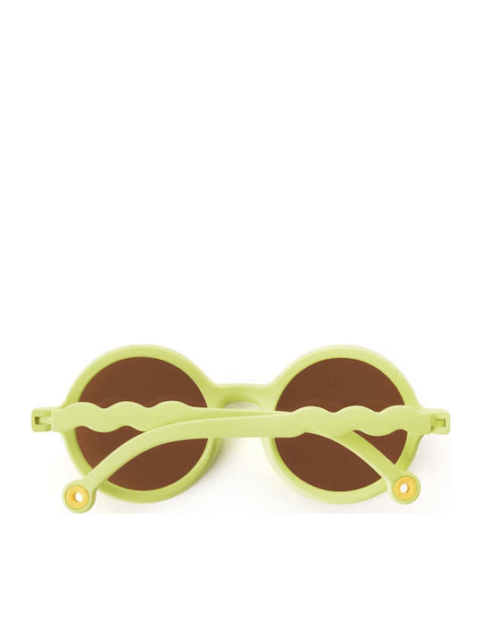 Olivio & Co Στρογγυλά Παιδικά Γυαλιά Ηλίου με Polarized Φακό Κίτρινα
