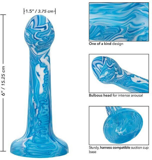 Calexotics Ρεαλιστικό Dildo Μπλε 17cm