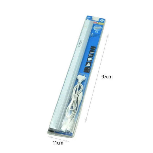 Φωτιστικό Πάγκου Κουζίνας LED 12W Kühles Weiß mit Schalter 90cm.