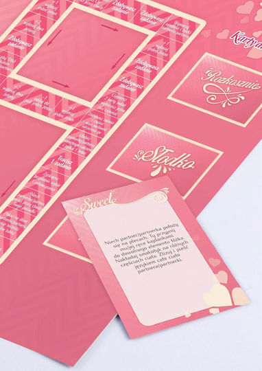 Erotic Game Handcuffs Challenge Card Sweet