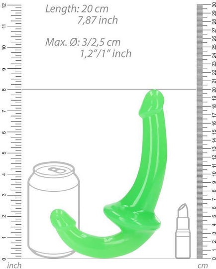 Shots Strapless Strap On με Dildo σε Πράσινο Χρώμα