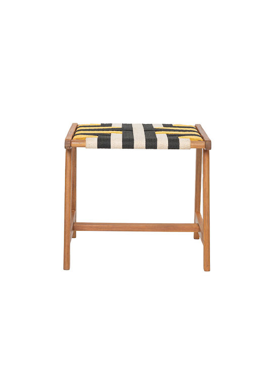 Ξύλινο Σκαμνάκι Verano Multicolor 40x45x45cm