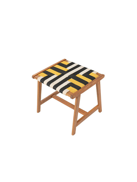 Taburet Din Lemn Pentru Exterior Verano Multicolor 40x45x45cm