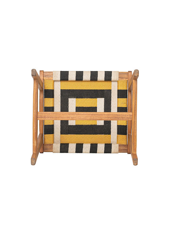 Taburet Din Lemn Pentru Exterior Verano Multicolor 40x45x45cm