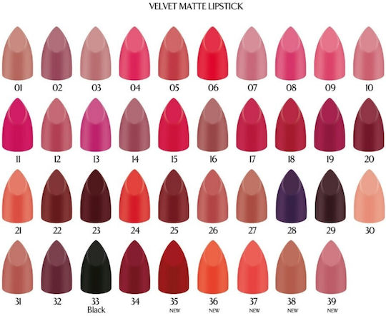 Golden Rose Velvet Matte Κραγιόν Velvet 06 4.2gr