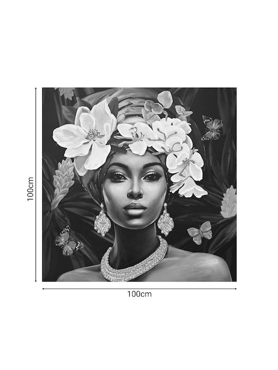 Inart Beauty Painting on Canvas 100x100cm