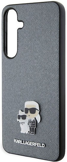 Karl Lagerfeld Saffiano Karl Back Cover Plastic / Leather Gray (Galaxy S24+)
