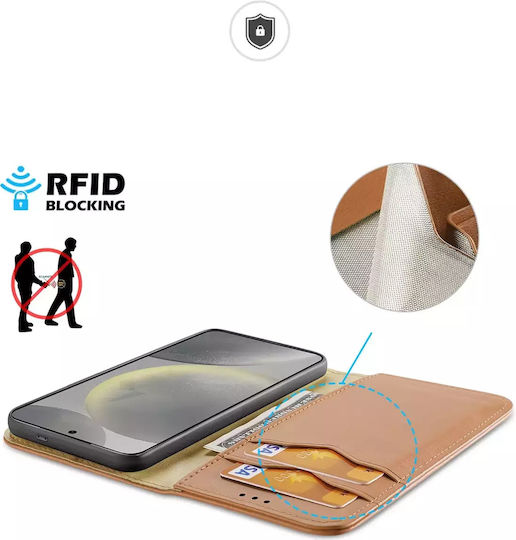 Dux Ducis Hivo Back Cover Piele Maro (Galaxy S24)