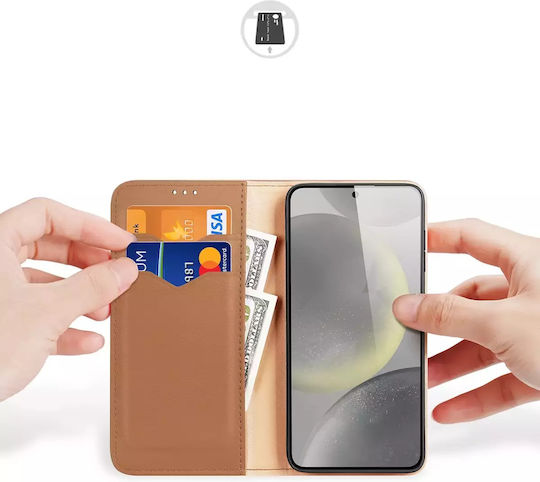 Dux Ducis Hivo Back Cover Piele Maro (Galaxy S24)