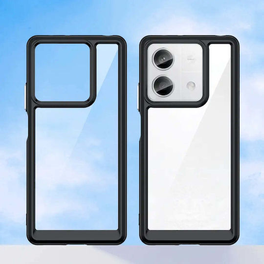 Hurtel Outer Space Задна корица Пластмаса с Каишка Черен (Redmi Note 13 5G)