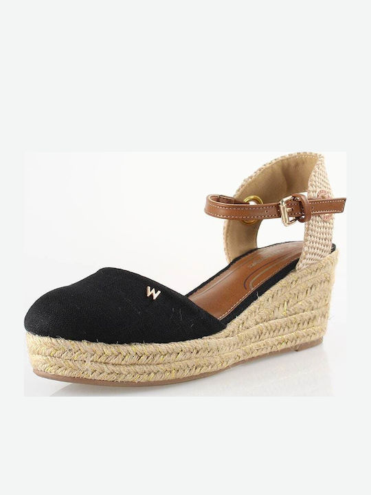 Women's Platform Espadrilles Black