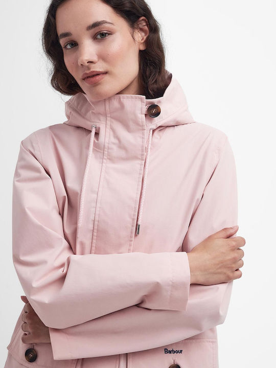 Lansdowne Women's Short Lifestyle Jacket Waterproof for Winter with Hood Pink