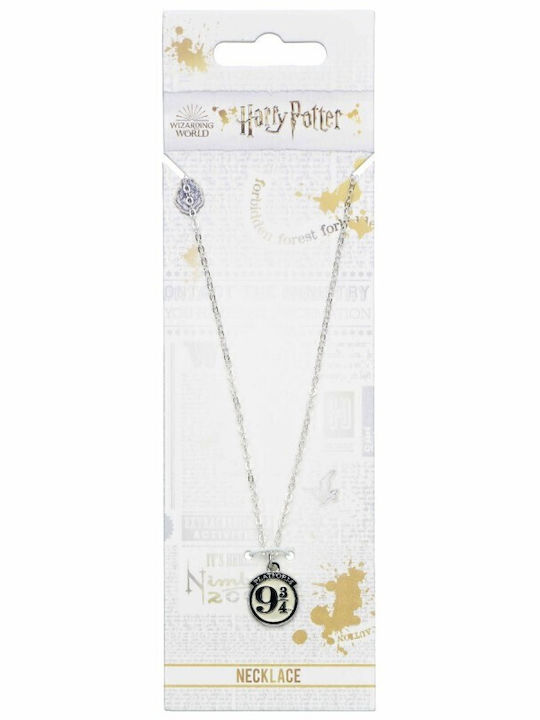 Harry Potter Platform 9 3/4 Pendant Pendant Chain Silver Plated Ewnx0011