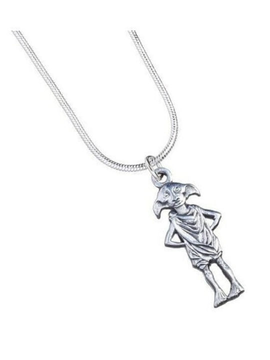 Harry Potter Elf Dobby colier cu pandantiv placat cu argint Harry Potter Elf Dobby colier cu pandantiv placat cu argint