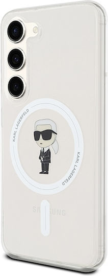 Karl Lagerfeld Ikonik Magsafe Задна корица Пластмаса / Силикон Прозрачен (Galaxy S23)