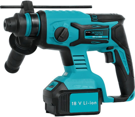 Detoolz Ciocan rotopercutor Baterie Fără perii 18V Solo cu Suport SDS Plus DZ-SE182