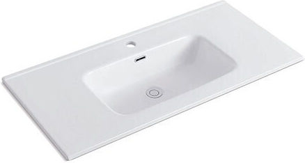 KLP Piccolo Aufgesetztes Waschbecken Porzellan 71x46.5x17cm Weiß KLP Piccolo Aufgesetztes Waschbecken Porzellan 71x46.5x17cm Weiß