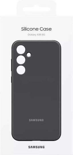 Samsung Back Cover Σιλικόνης Μαύρο (Galaxy A35)