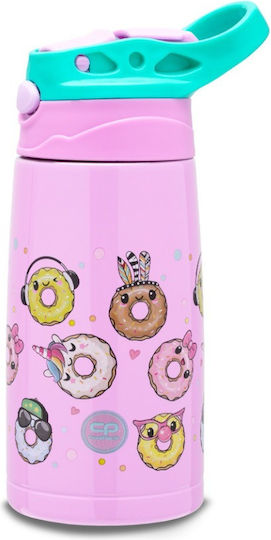 Coolpack Rostfreier Stahl Kinder Trinkflasche mit Stroh Mehrfarbig 350ml
