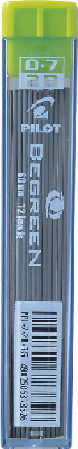 Pilot 10 Συσκευασίες x 10 Μύτες Μολυβιού Begreen Πάχους 0.7mm Τύπου HB