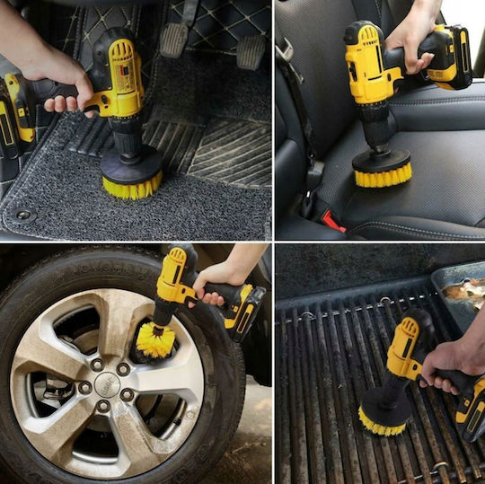 Plastic Drill Cleaning Brush Black