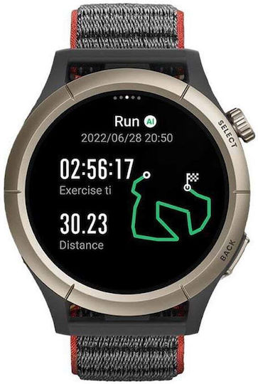 Amazfit Cheetah Pro Titanium 47mm Waterproof Smartwatch with Heart Rate Monitor (Run Track Black (Titanium Alloy Bezel))