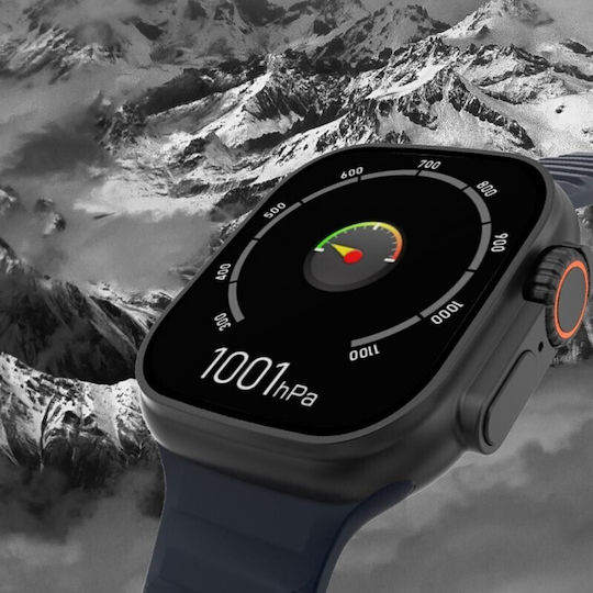 NO.1 DT8 Ultra+ Smartwatch με Παλμογράφο (Λευκό)