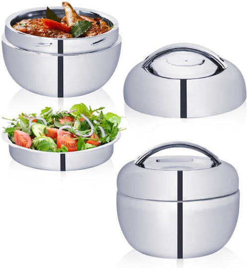 Orion Lunchbox Isolierte Lunchbox Inox Silber 2000ml 1Stück