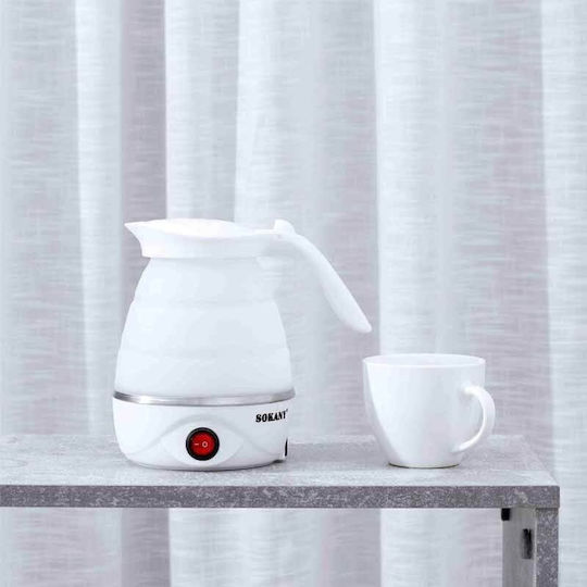 Sokany SK-614 Kettle Travel Size 600ml 600W White