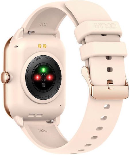 Colmi C61 Aluminium Smartwatch mit Pulsmesser (Rosa)