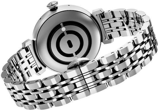 HiFuture Aura Edelstahl Smartwatch mit Pulsmesser (Silber)