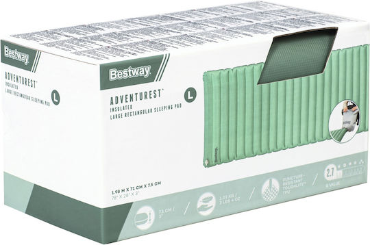 Bestway Semi-Double Camping Sleeping Mat 198x71cm Thickness 7.5cm Green