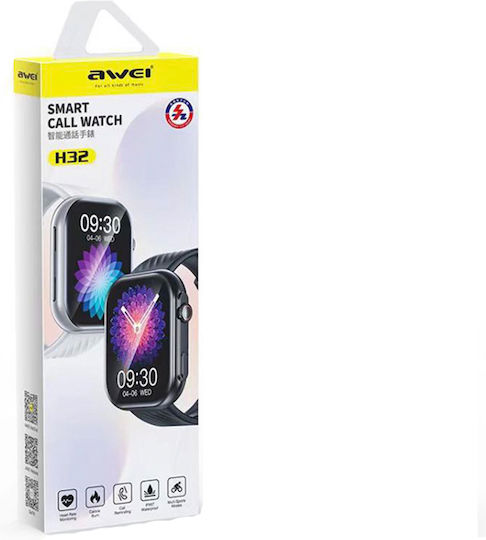 Awei H32 Smartwatch με Παλμογράφο (Μαύρο)